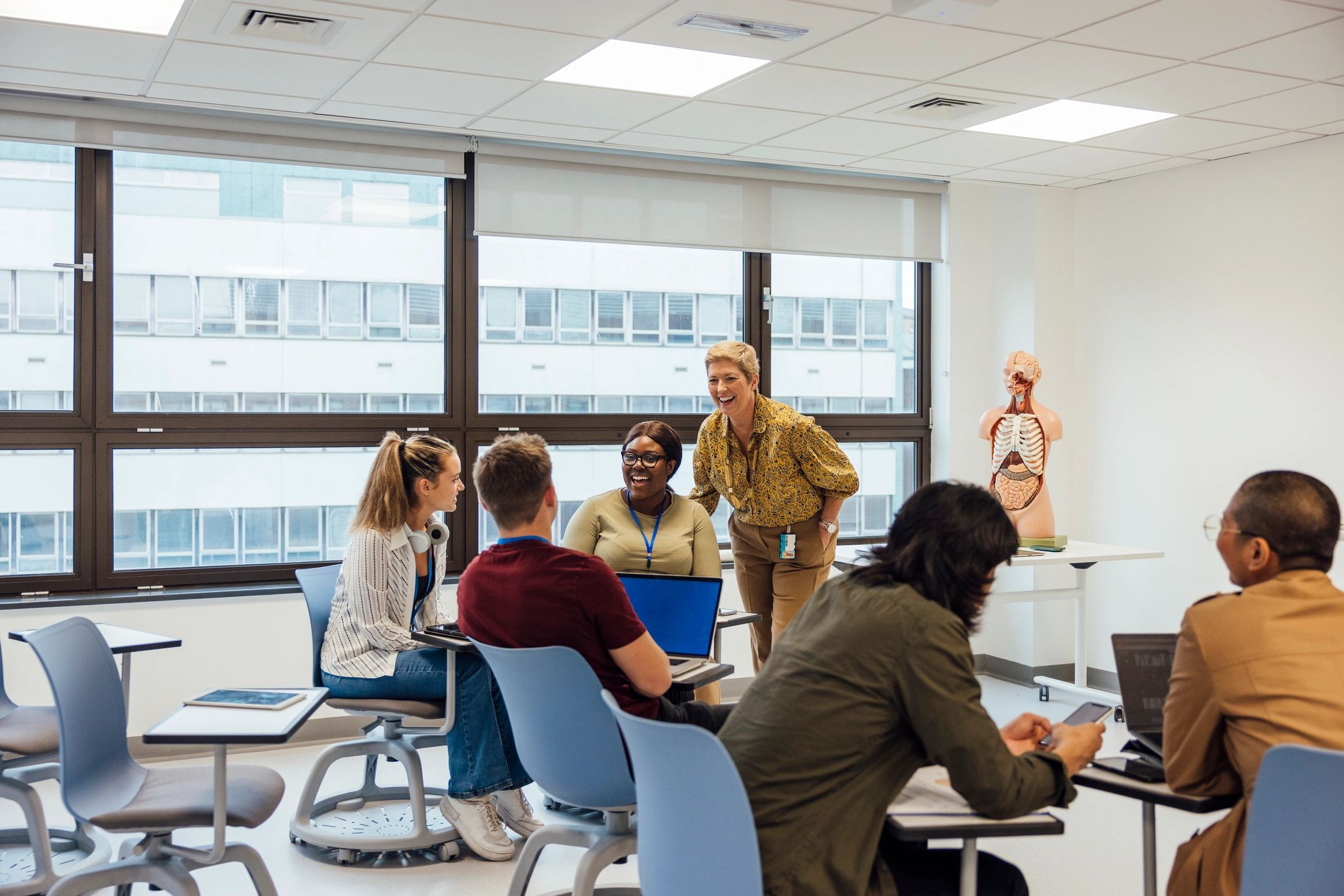 Group of students in a classroom setting